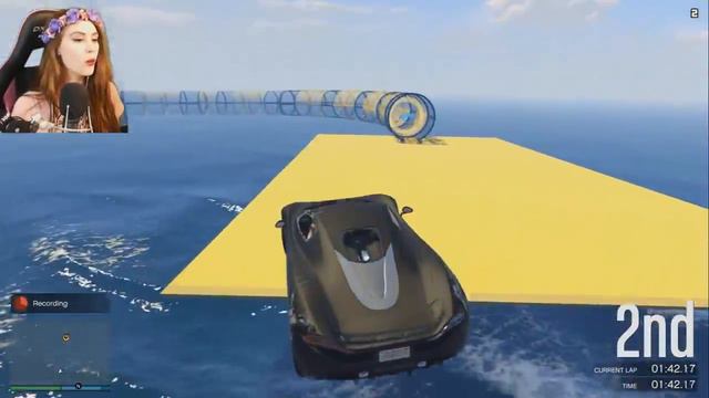 INTENSE GIRLFRIEND vs BOYFRIEND RACES! (GTA 5 FUNNY MOMENTS) смотреть онлайн