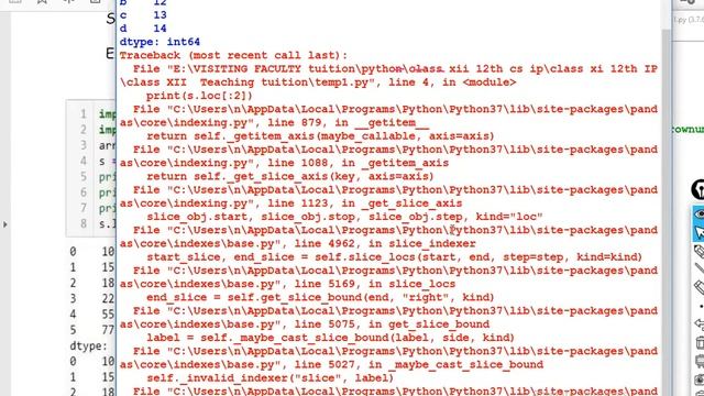 series Mathematical operation loc and iloc lecturer 4 смотреть онлайн
