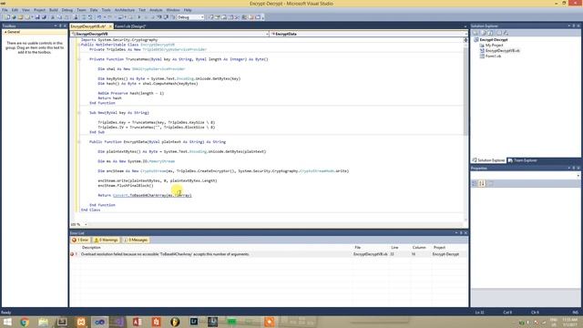 VB NET - How to create Encrypt & Decrypt with password смотреть онлайн