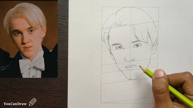 How to draw Draco Malfoy from Harry Potter step by step | Drawing Tutorial | YouCanDraw смотреть онлайн