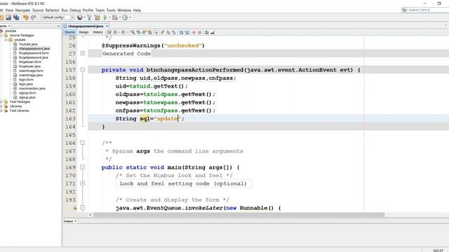 9. Change Password Java Swing смотреть онлайн