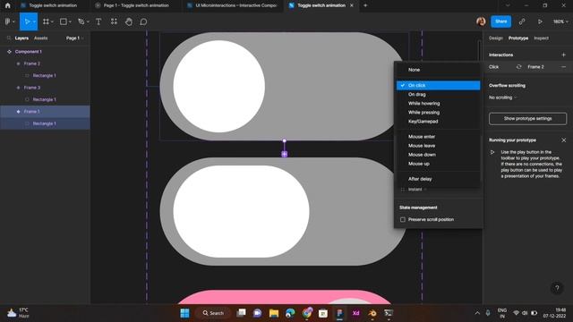 Animate Fluid Toggle Switch in Figma смотреть онлайн