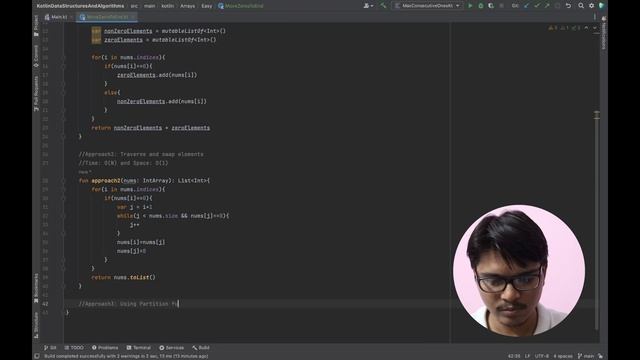 12. Move Zeros To End | Kotlin | Arrays | Data Structures And Algorithms | Android смотреть онлайн