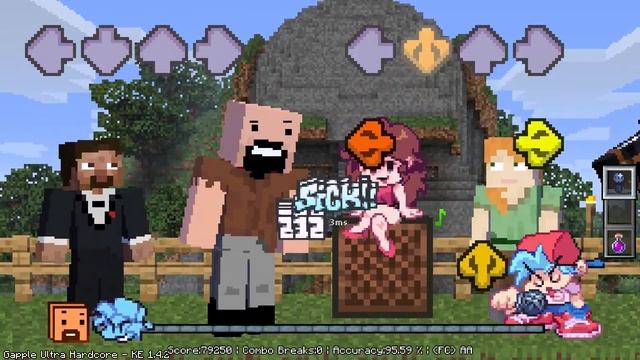 Friday Night Funkin' - V.S. Notch FULL WEEK [NEW PRE-FINAL UPDATE] - Minecraft [FNF MODS/HARDCORE] смотреть онлайн