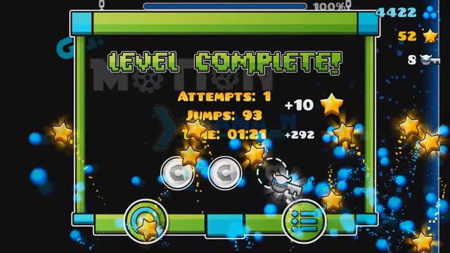 [Geometry Dash} Прохождение уровня Motion by Taman! 100% (2 монетки) смотреть онлайн