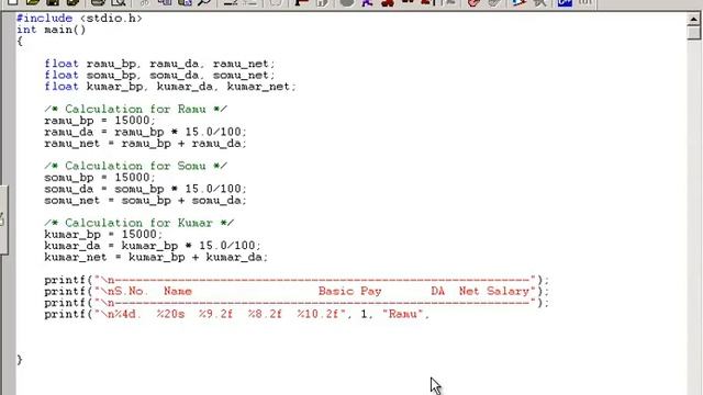 #12 Console Output Continued (printf) Sample Table Output program || C language In Tamil смотреть онлайн