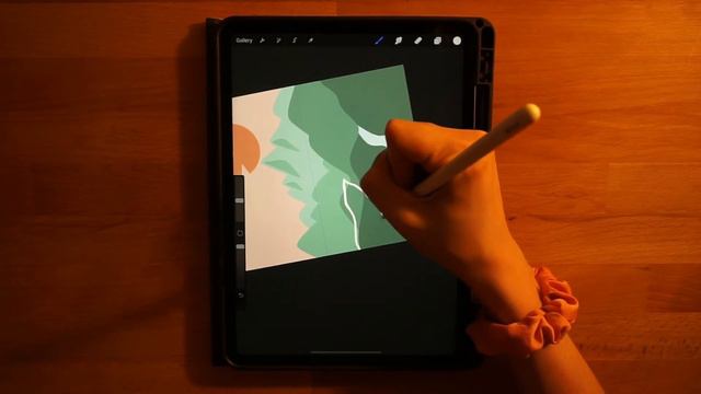Procreate Step by Step Tutorial - Sunrise Cliff смотреть онлайн