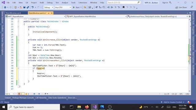 WPF Controls | 31-RepeatButton | Building Simple TimePicker Using Repeat Button смотреть онлайн