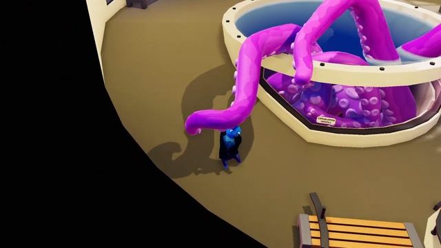 Can you survive the octopus in aquarium (Gang Beasts) смотреть онлайн