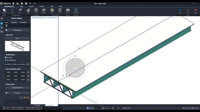 Взаимодействие Midas CIM с Midas Civil. Работа модуля Constructor