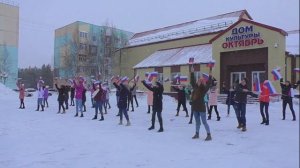 Покачи 16 марта 2019 года, ФЛЕШМОБ "КРЫМ  РОССИЯ НАВСЕГДА"