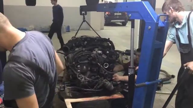 Замена двигателя GS300/За 8 часов. Шок смотреть всем. смотреть онлайн