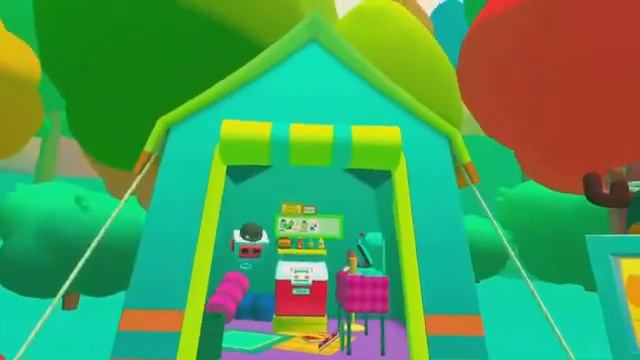 Camping And Painting For Kids Vacation Simulation Experience.