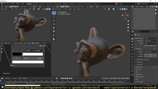 using geometry node pointiness mask in eevee for extra details смотреть онлайн