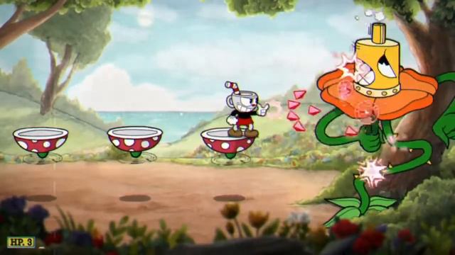 Cuphead Босс Грозная Гвоздика/Cagney Carnation смотреть онлайн