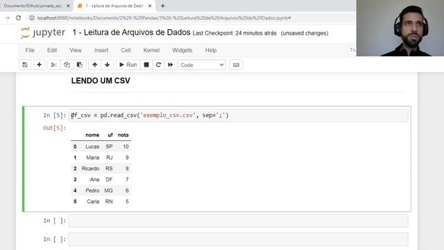 1 - Leitura de Arquivo de Dados com Pandas смотреть онлайн