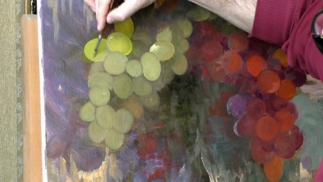 Виноград маслом мастер-класс ч.2 - Уроки живописи для начинающих - Юрий Клапоух смотреть онлайн