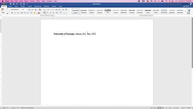 Mac - How To Right Align Dates For Resume (in Word)