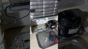 Холодильник VESTEL ), замена компрессора в морозильной камере…