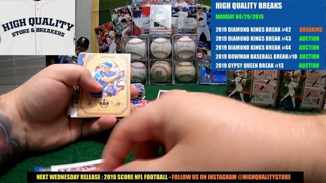 Break#42 2019 DIAMOND KINGS 6 BOX BREAK 1/2 CASE MONDAY 04/29/2019 смотреть онлайн