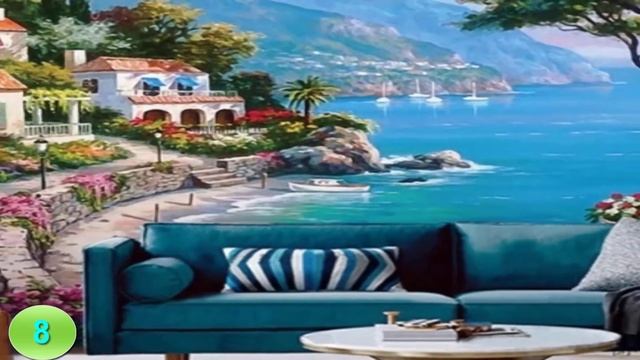 Фотообои 3D морской пейзаж, 3Д обои водопад смотреть онлайн