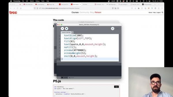 Creative Coding with p5.js: Building a datastream-visual