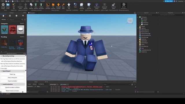 Roblox Blender Crouch Walk Animation смотреть онлайн