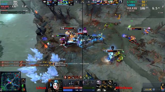 Dota 2 | Vulkan Benchmark | Linux vs Windows | 1800p | RX 6700 XT + Ryzen 7 5800x смотреть онлайн