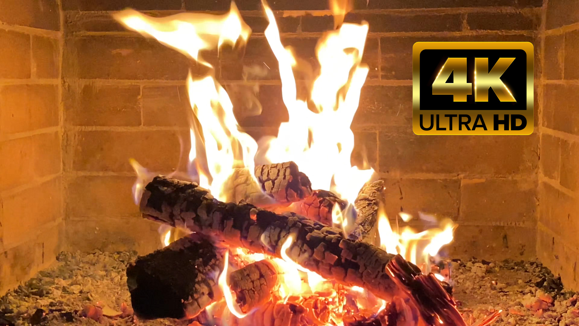 Уютный Камин и успокаивающее потрескивание березовых дров в 4К смотреть онлайн