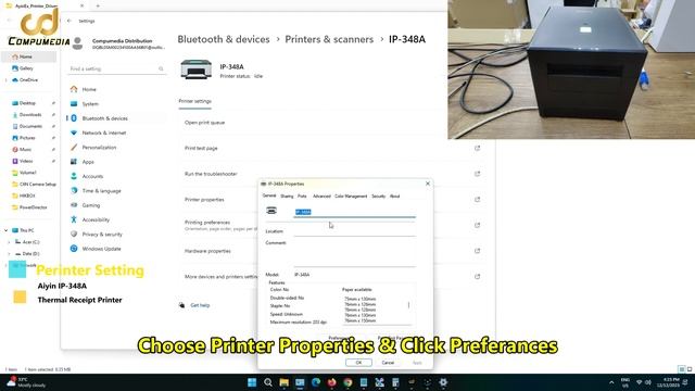 Aiyin IP 348A Thermal Receipt Printer Driver Installation Via USB Cable & Setting смотреть онлайн