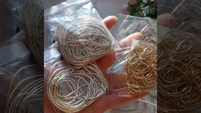 Лайфхак с жесткой и мягкой канителью для начинающих|Немного о канители|Как пришить канитель| смотреть онлайн