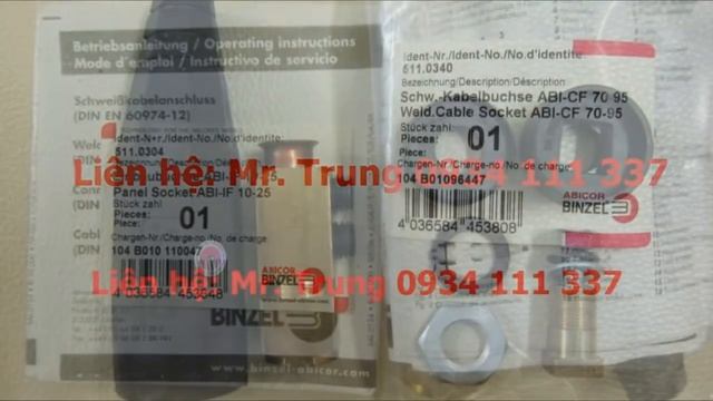 Khớp nối nhanh cáp hàn Binzel смотреть онлайн