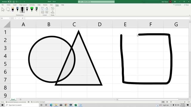 Excel Draw Tab 365 | Draw Tab in Excel 365 | How to use excel draw tab смотреть онлайн
