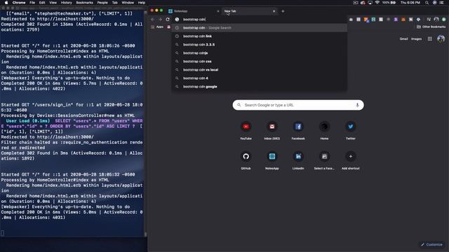 Rails Tutorial | Setting Up Authentication with Devise in Ruby on Rails 6 смотреть онлайн