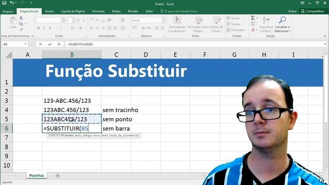 Como usar a Função Substituir para Remover Caracteres - Curso de Excel OnLine смотреть онлайн