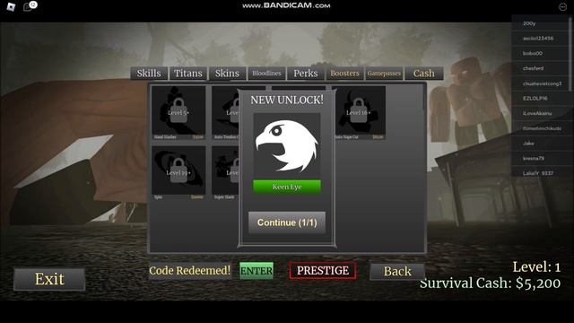 *NEW ADDITIONAL CODES* [PATCHES + CODES] Titan Warfare ROBLOX | ALL CODES | March 17, 2023 смотреть онлайн