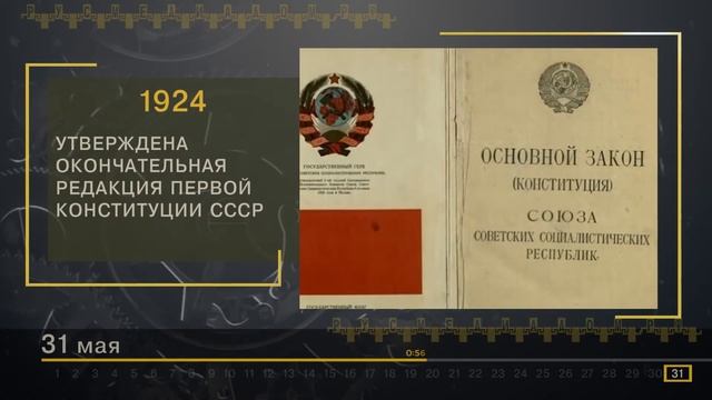 31 Мая - СТРАНИЦЫ ИСТОРИИ РОССИИ