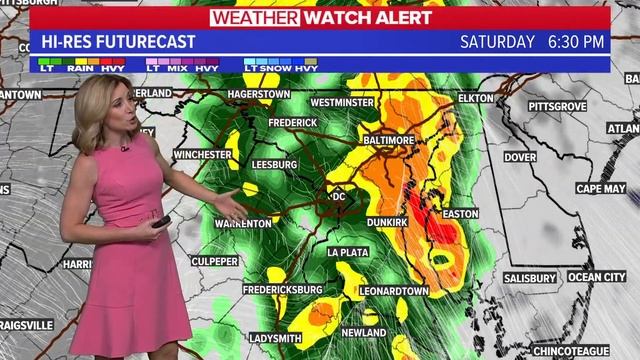 DMV evening forecast: April 21, 2023 | Weather Watch Alert: Strong and severe storms Saturday смотреть онлайн