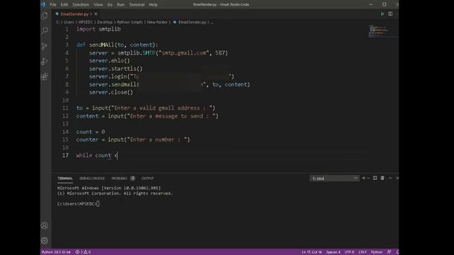 Email Bomber: How to Create a Python Bot in Under 5 Minutes! смотреть онлайн