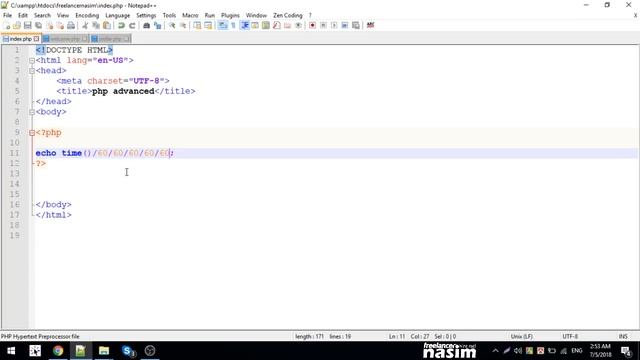 Raw Php Bangla Tutorial | php date and file open create | Part 17 | Freelancer Nasim смотреть онлайн