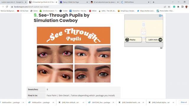 CC SHOPPING | TEETH, CUSTOM EYES AND TATTOOS || SIMS 4 смотреть онлайн