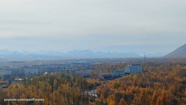 Колымская осень. Сусуман ждет первого снега. Трасса 504. Магаданская область смотреть онлайн