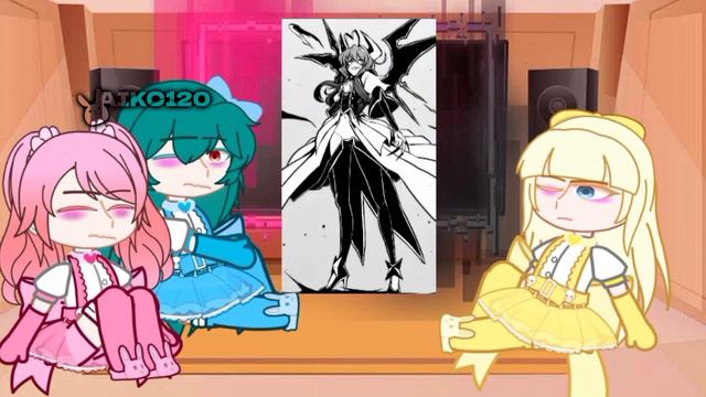 реакция персонажей из "становясь волшебницей" на утену/волшебницу байсер/ часть 2/2 смотреть онлайн