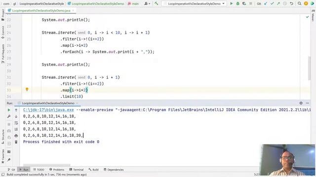 Java Interview Loop Imperative Vs Declarative style Loop using Stream API Lambda Expression смотреть онлайн