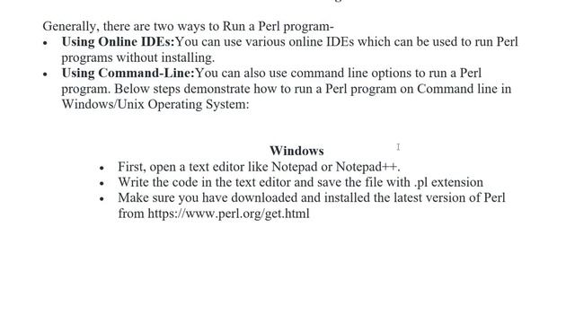Perl | Hello World Program смотреть онлайн