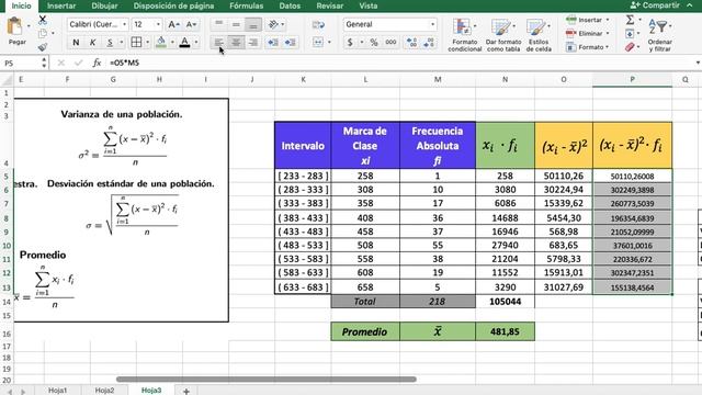 Varianza, Desviación Estándar y Coeficiente de Variación en datos agrupados (EXCEL) смотреть онлайн