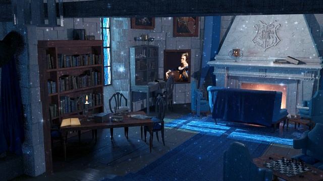Ravenclaw Common Room ? ASMR Harry Potter Ambience | Гостиная Когтеврана АСМР Миры Гарри Поттера