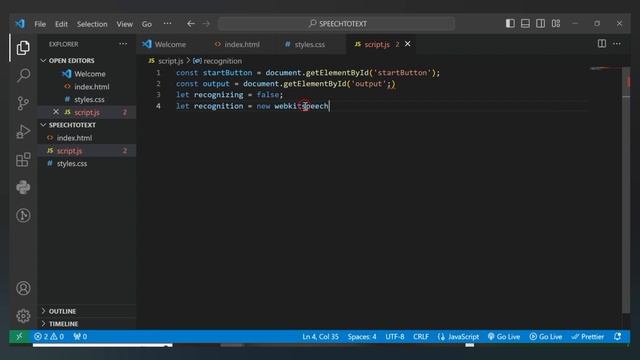 HOW TO CONVERT SPEECH TO TEXT USING HTML, CSS AND JAVASCRIPT смотреть онлайн
