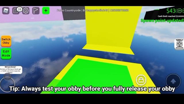5 Tips In Obby Creator (Roblox) смотреть онлайн