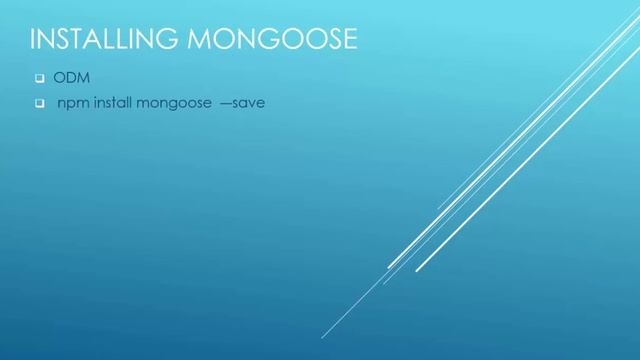 14 Installing MongoDb and Mongoose смотреть онлайн